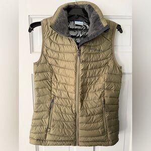 Columbia Women's Olive Quilted Vest - Omni heat